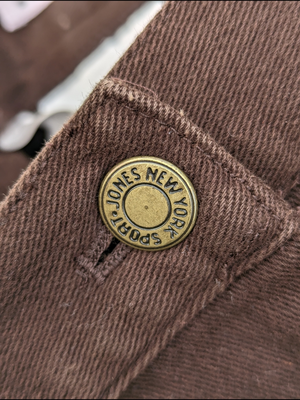 Jones New York Sport Straight Leg Jeans Dark Academia Office Siren - Picture 14 of 14